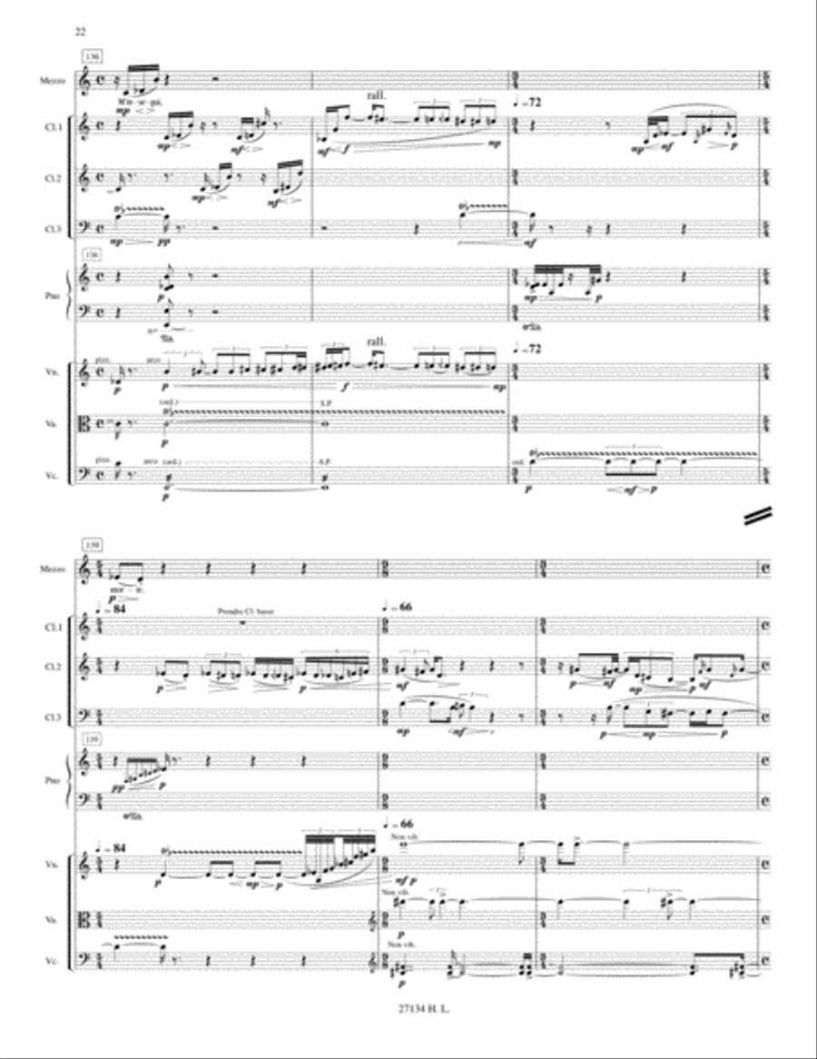 La morte meditata Mezzo-Soprano Voice scores gallery preview page 4