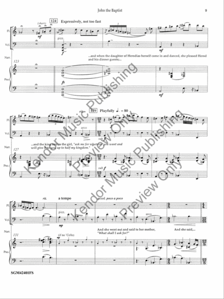 John the Baptist Small Ensemble scores gallery preview page 10
