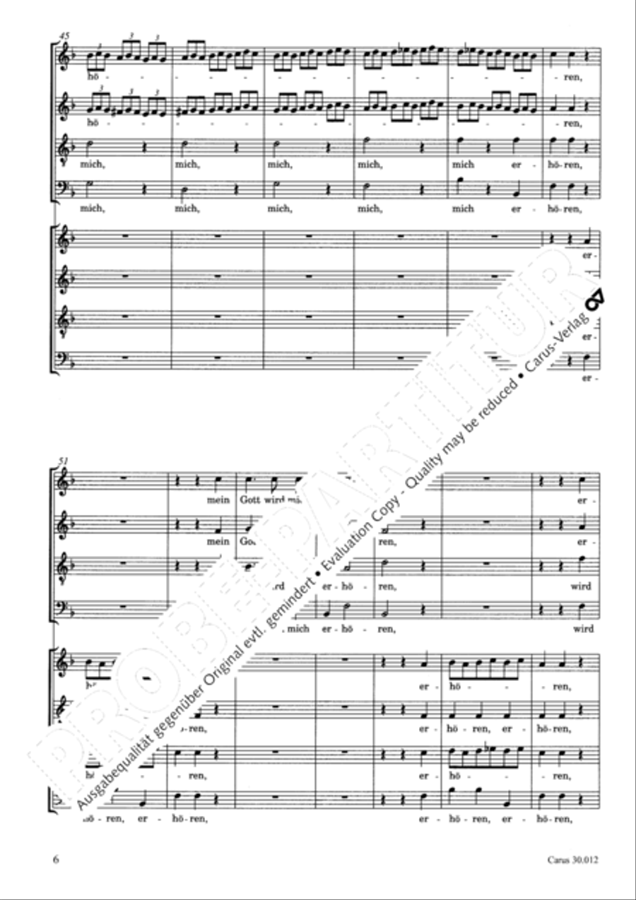 Ich will auf den Herren schauen 4-Part scores gallery preview page 7