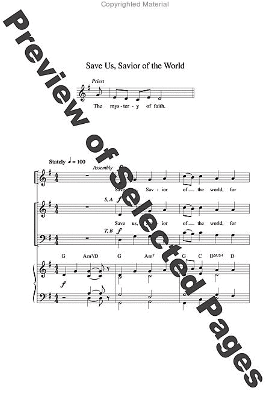 Jubilation Mass - Choral / Accompaniment edition 4-Part scores gallery preview page 25
