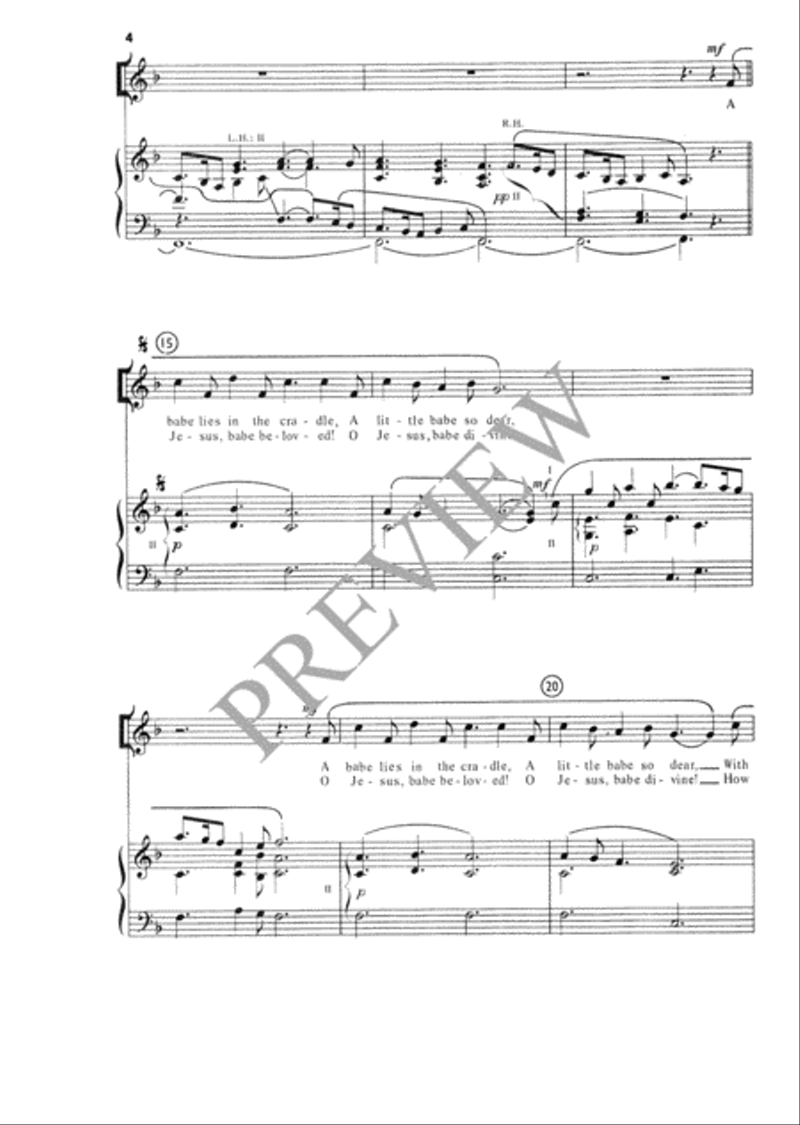 A Cradle Hymn A Cradle Hymn Unison Choir scores gallery preview page 5