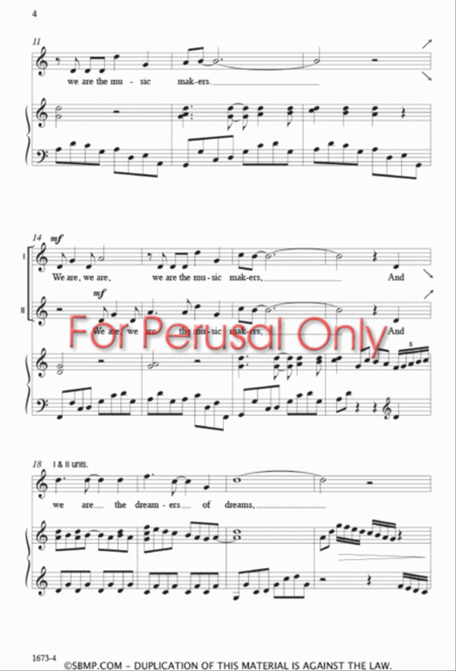 Music Makers Music Makers Unison Choir scores gallery preview page 3