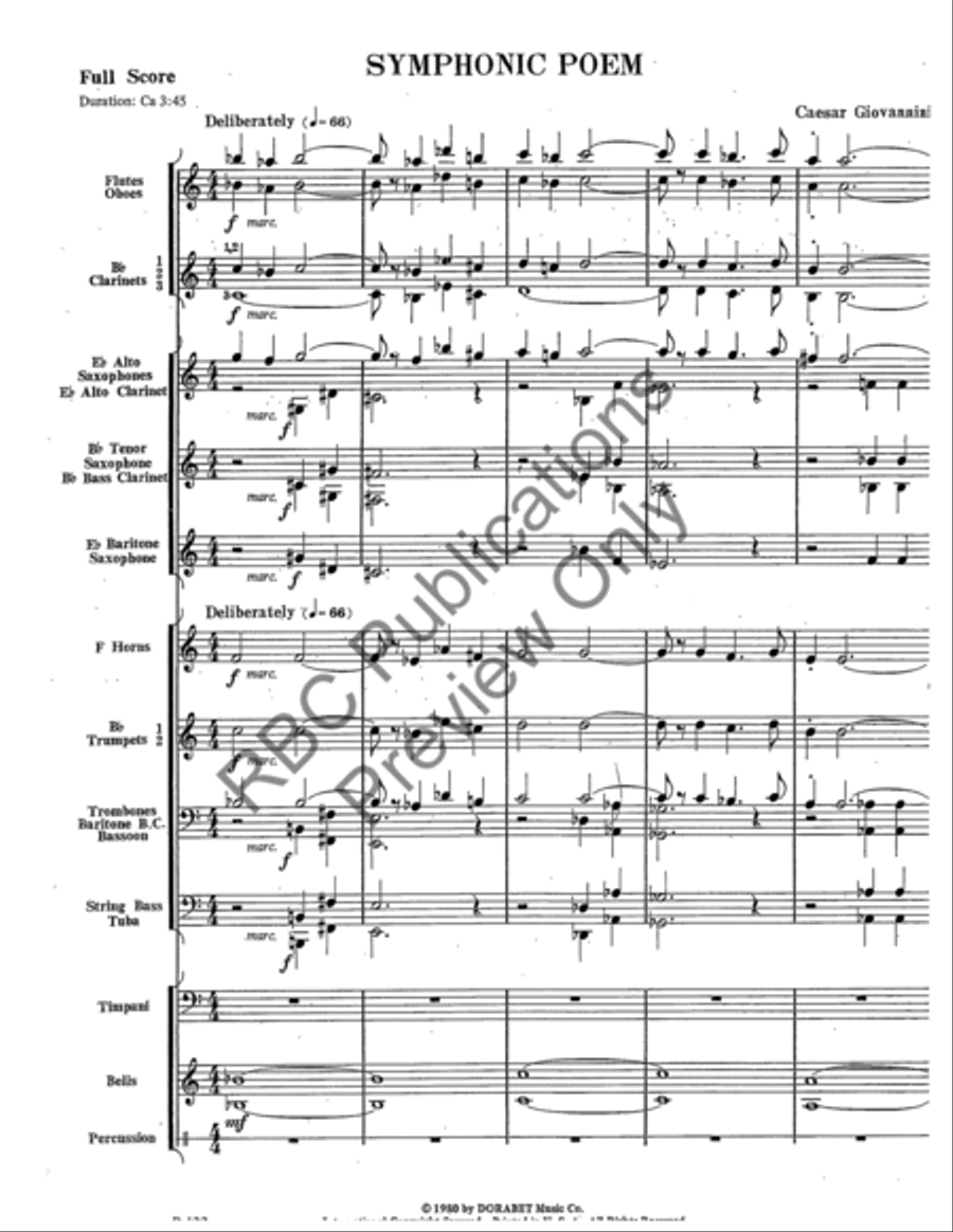 Symphonic Poem (Score) Symphonic Poem (Score) Score scores gallery preview page 3