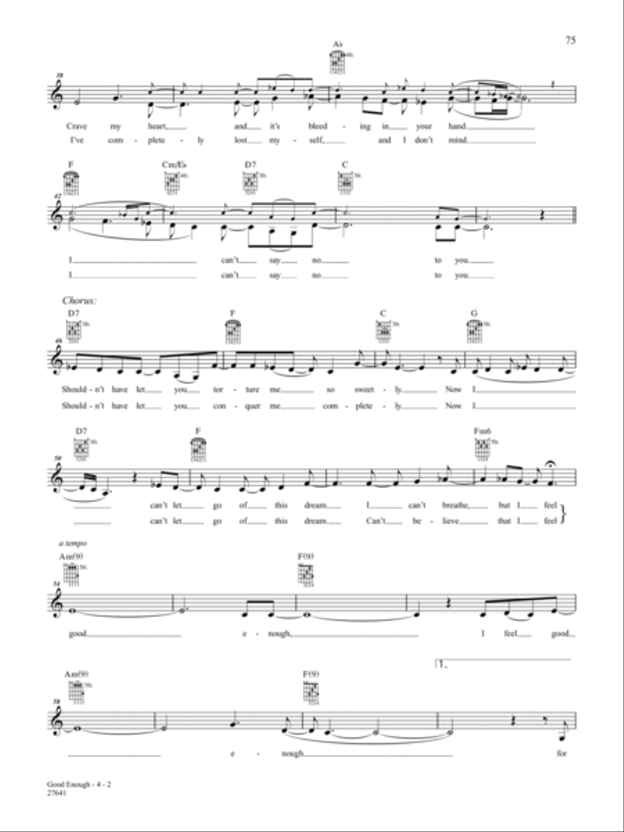 Good Enough Guitar Tablature scores gallery preview page 2