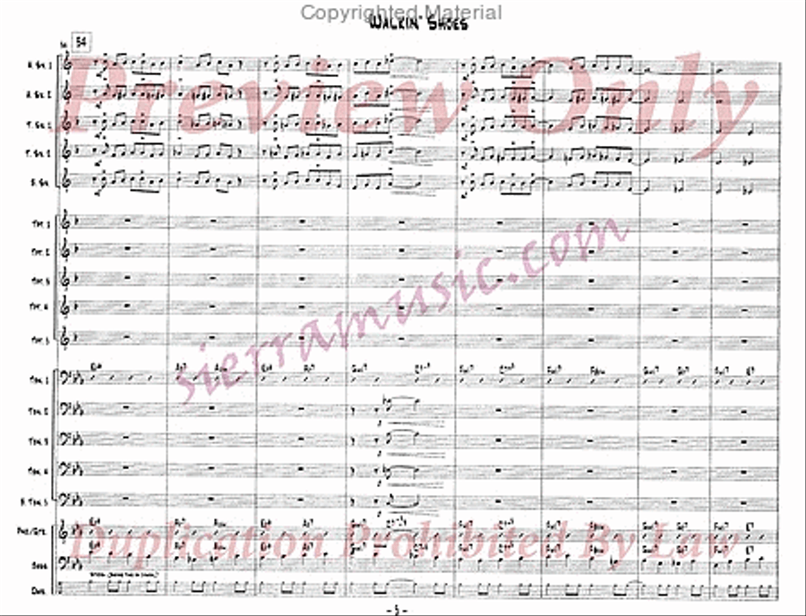 Walkin' Shoes Jazz Ensemble scores gallery preview page 6