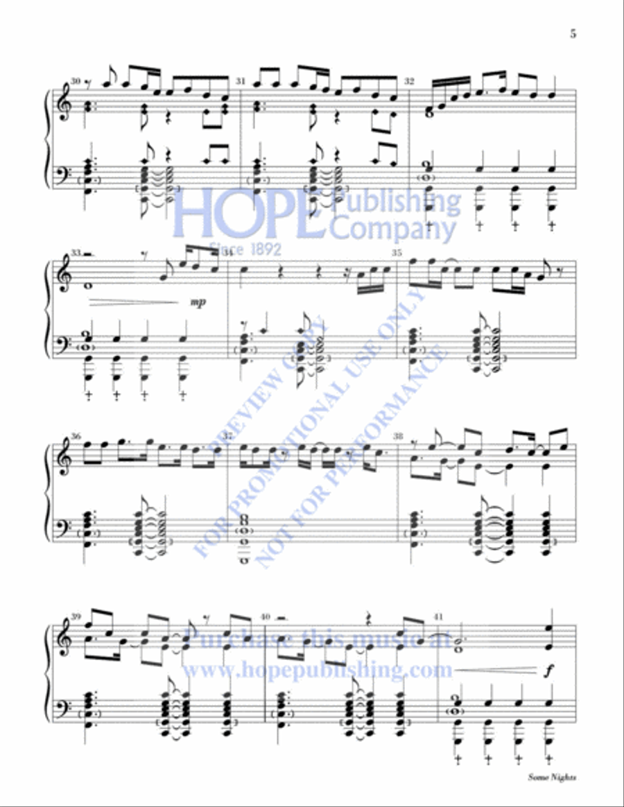 Some Nights Some Nights 5-Octaves scores gallery preview page 6