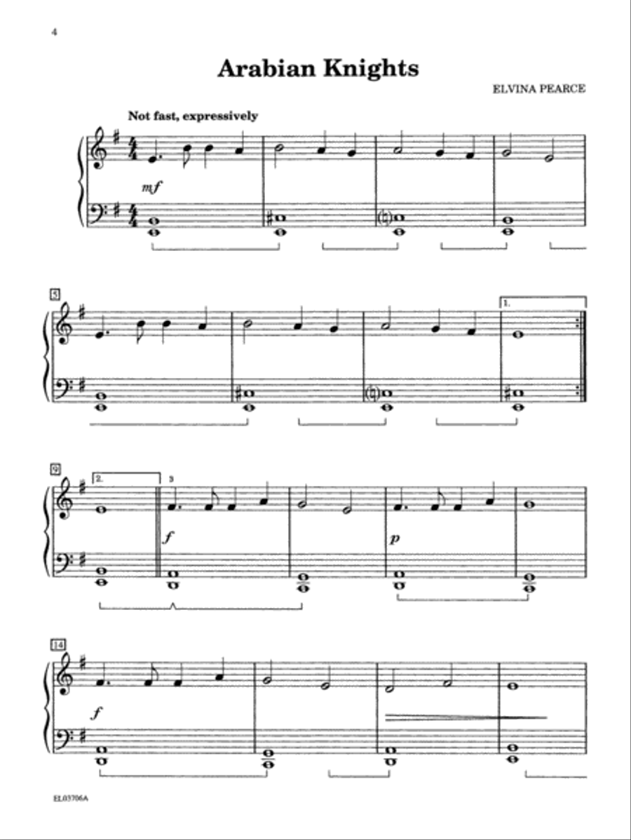 Excursions, Book 1: 12 Original Piano Solos for Early-Level Pianists Piano Method scores gallery preview page 5
