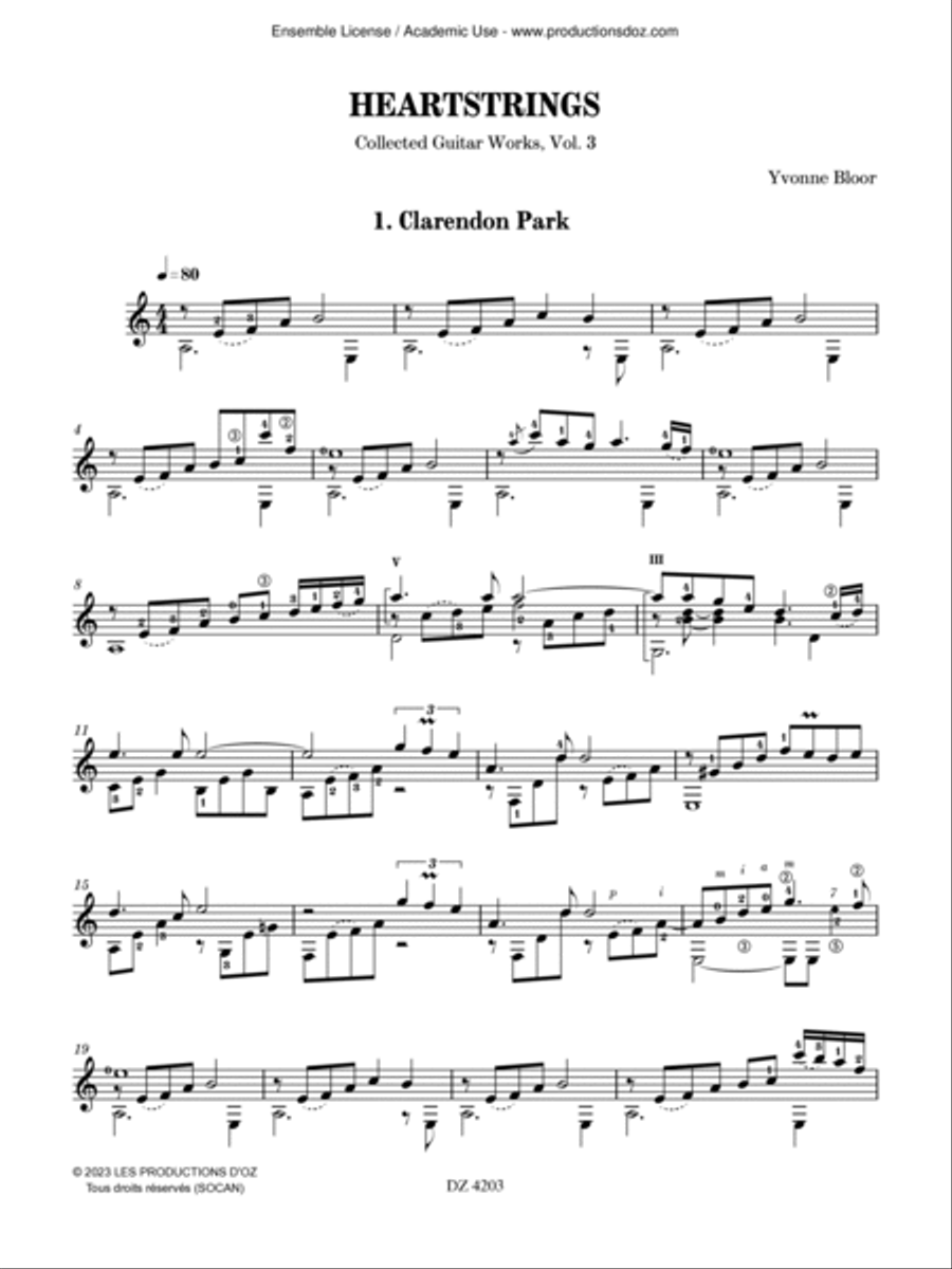 Heartstrings - Collected Guitar Works, vol. 3 Classical Guitar scores gallery preview page 4