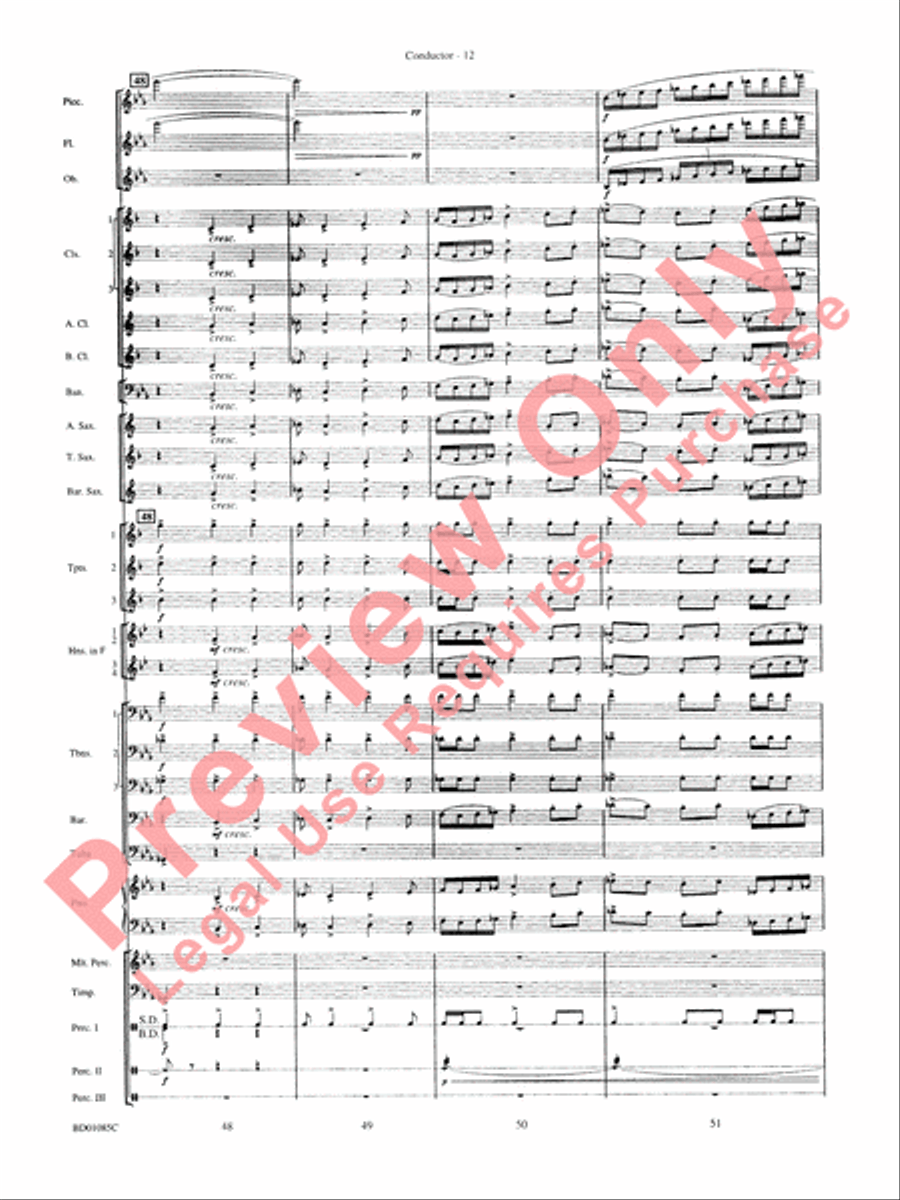 The Ascension Concert Band scores gallery preview page 15