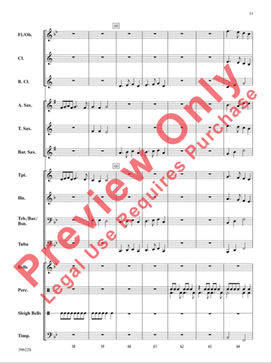 A Winter Trilogy A Winter Trilogy Concert Band scores gallery preview page 12