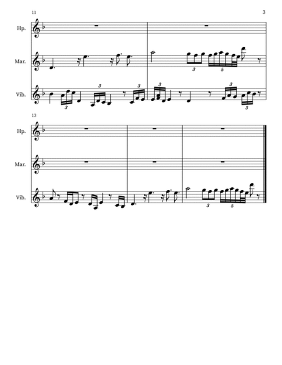 Ambrosia 128 for Harp, Marimba, Vibraphone