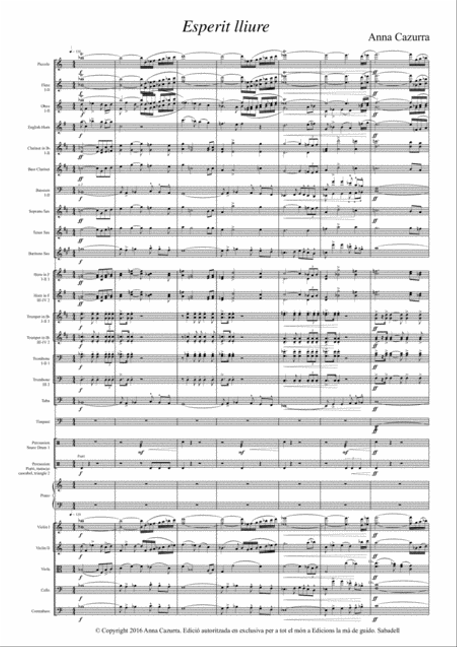 Esperit Lliure Full Orchestra scores gallery preview page 5
