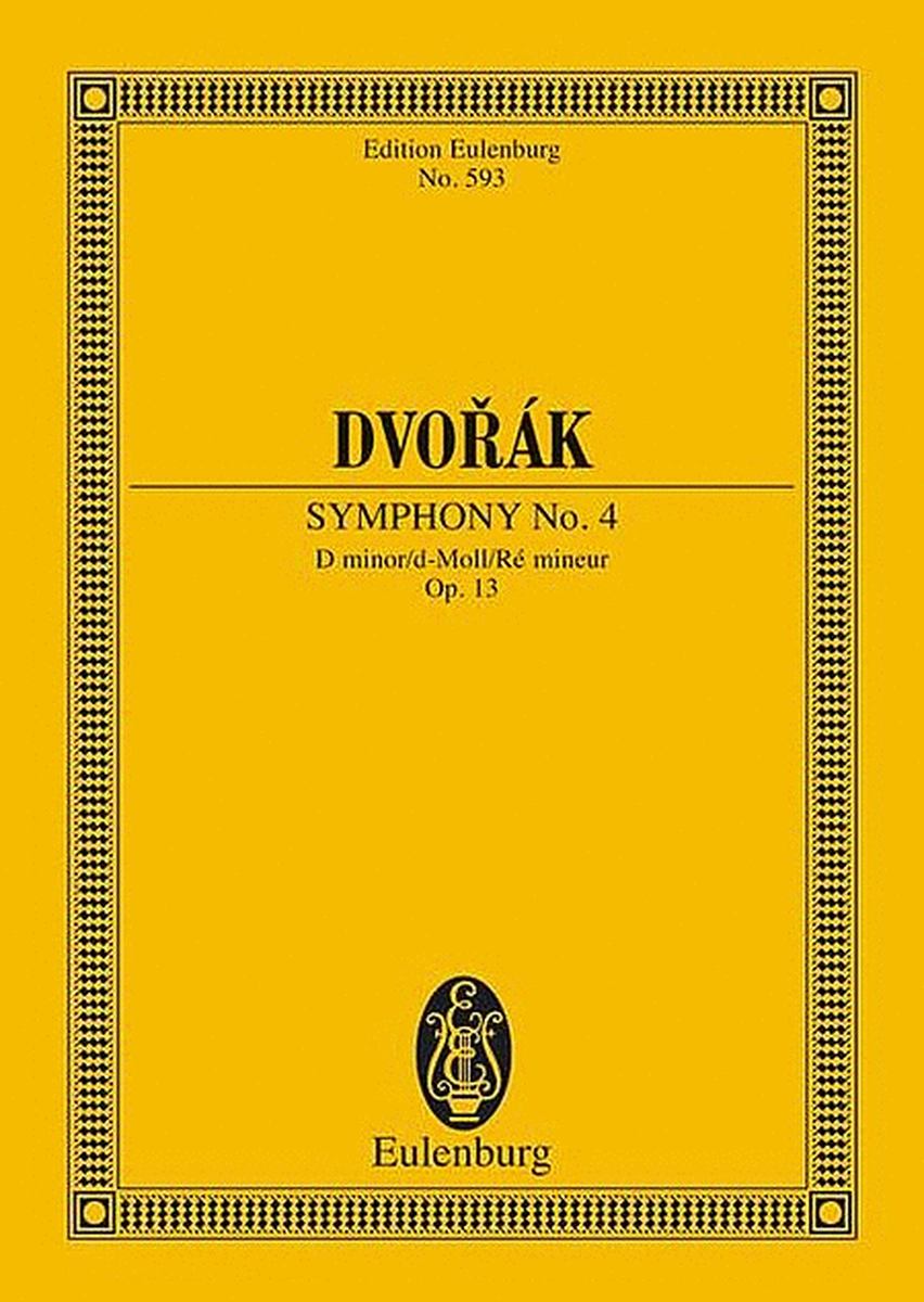 Symphony No. 4 D minor op. 13 B 41