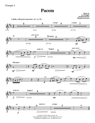 Pacem - Bb Trumpet 1