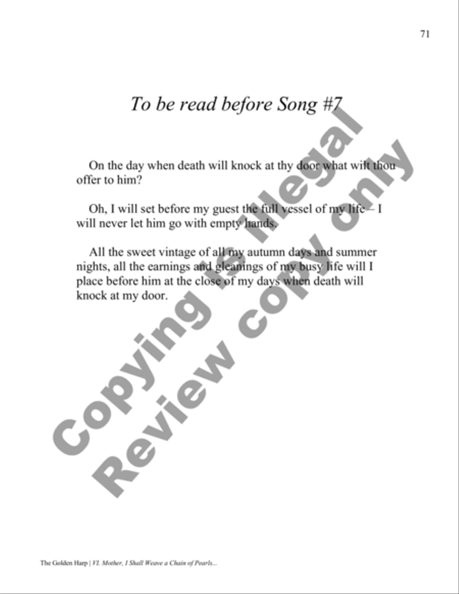 The Golden Harp 4-Part scores gallery preview page 40