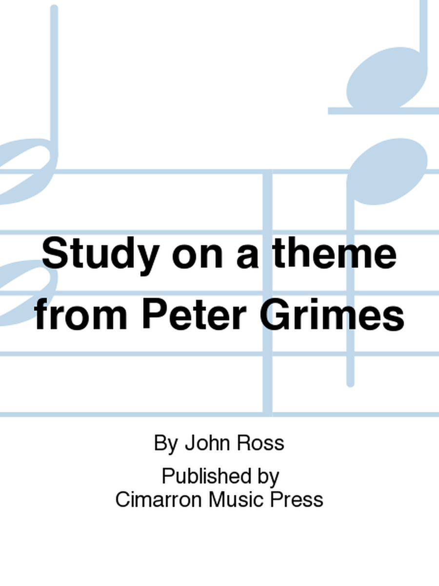 Study on a theme from Peter Grimes image number null