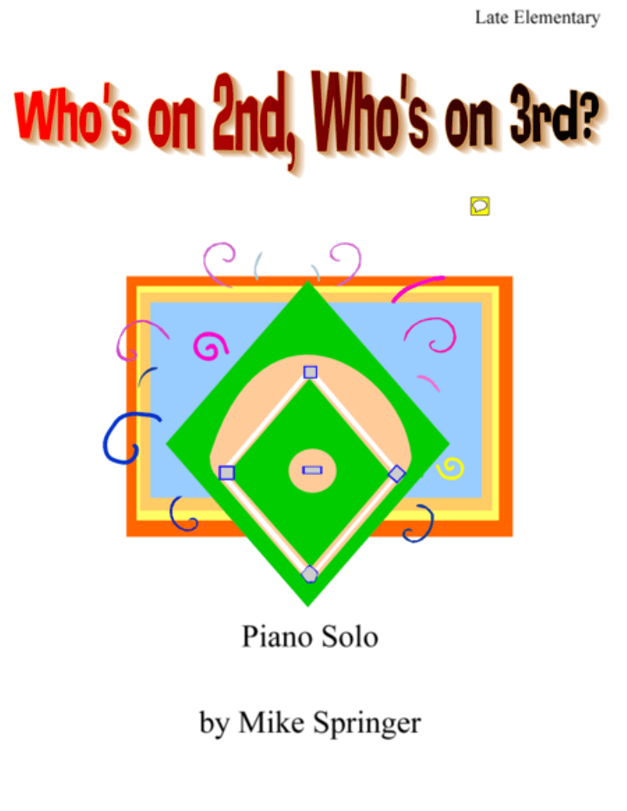 Who's on 2nd, Who's on 3rd? Piano Method scores gallery preview page 1