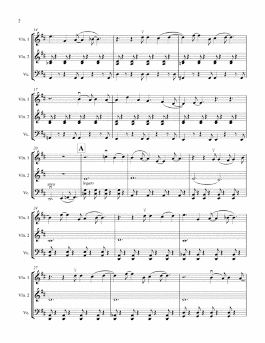 God Only Knows String Trio scores gallery preview page 3