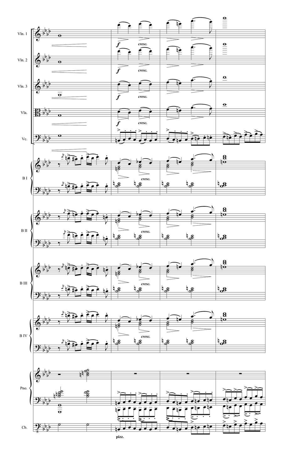 Locura Tanguera (Tango) transcription for orquesta típica - individual parts Full Orchestra scores gallery preview page 5
