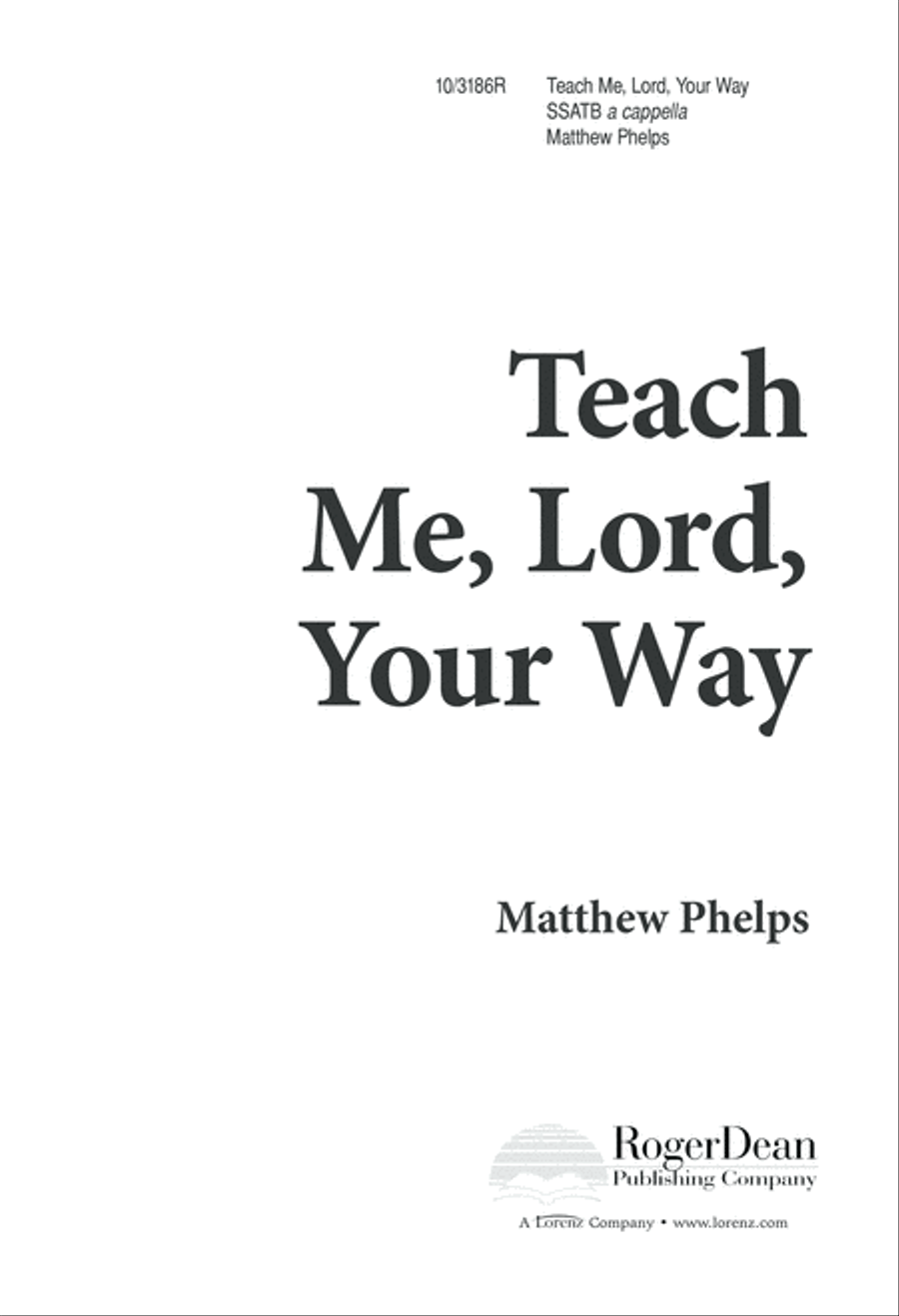 Teach Me, Lord, Your Way SSATB scores gallery preview page 1