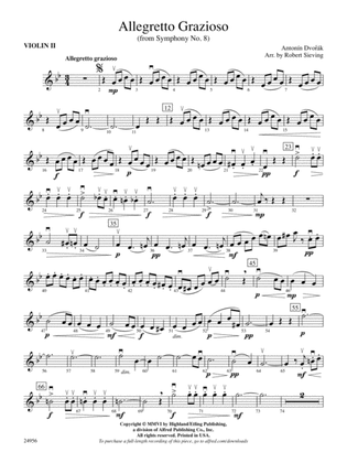 Allegretto Grazioso (from Symphony No. 8): 2nd Violin