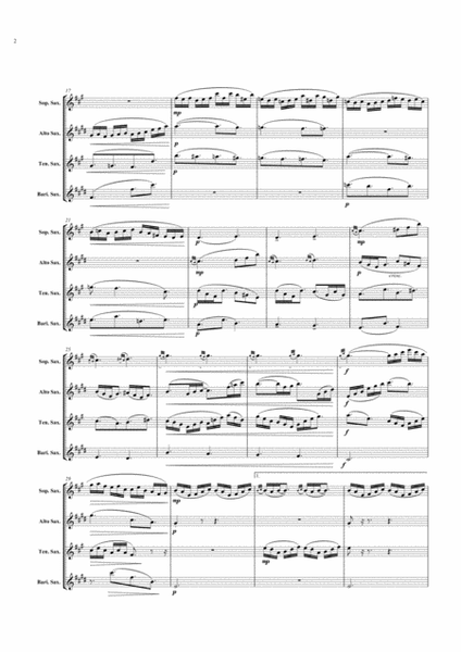 Le Tombeau de Couperin (Saxophone Quartet) image number null