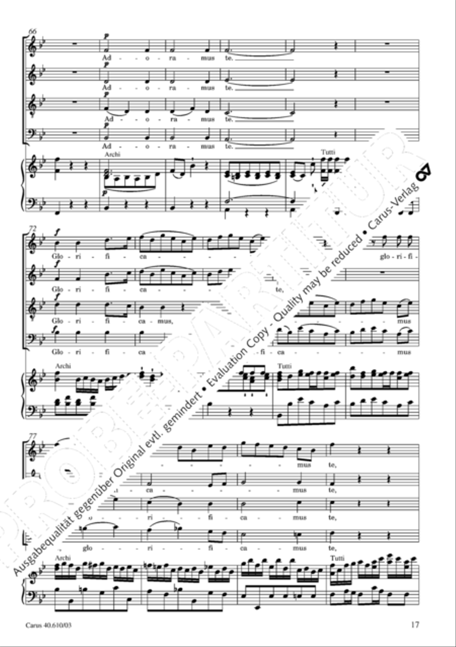 Theresienmesse in B 4-Part scores gallery preview page 18