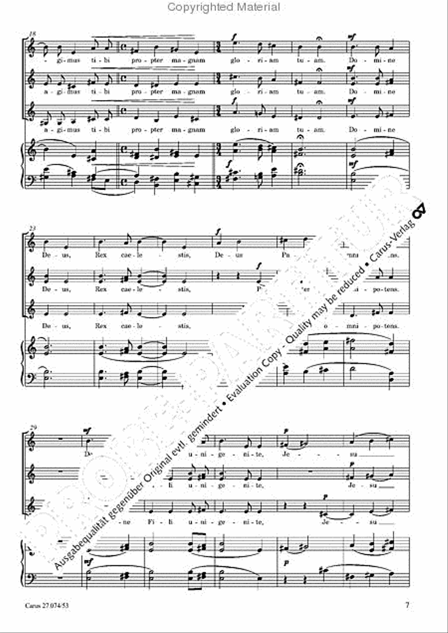 Missa secunda SSA scores gallery preview page 10