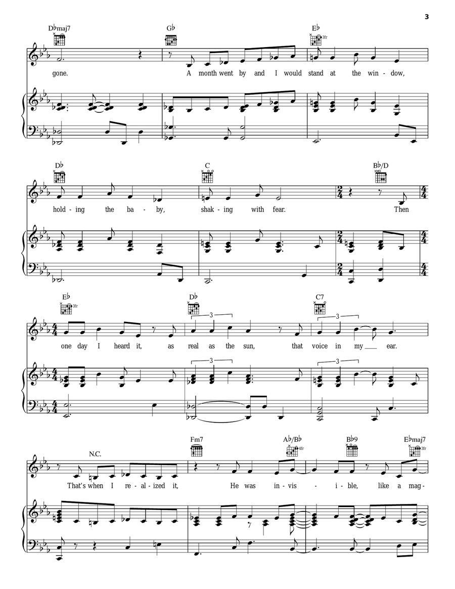 Invisible (from Women On The Verge Of A Nervous Breakdown ) Acoustic Guitar scores gallery preview page 3