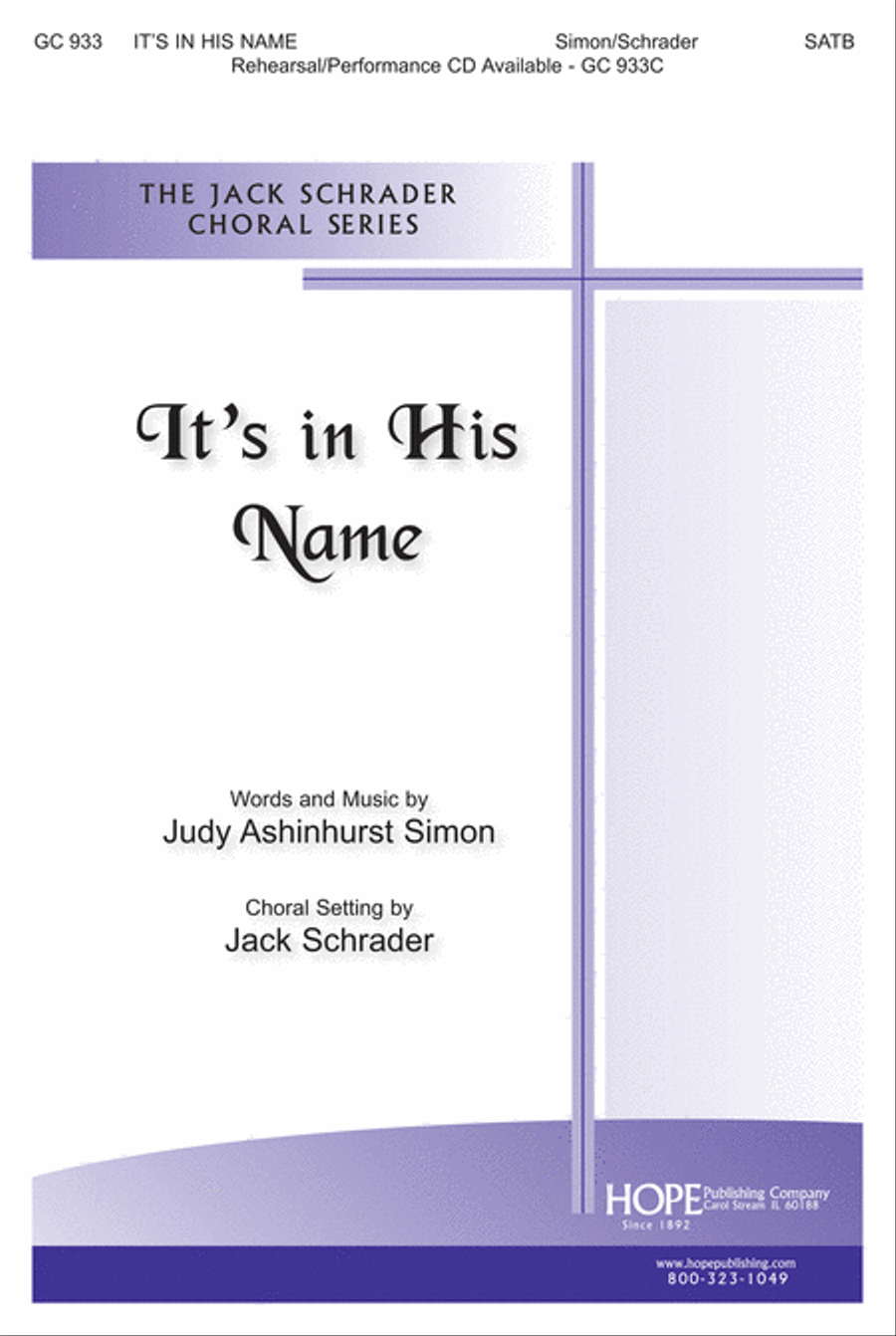 It's in His Name 4-Part scores gallery preview page 1