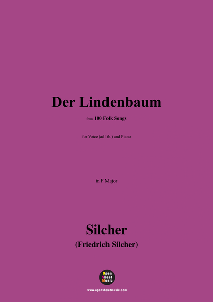 Silcher-Der Lindenbaum,for Voice(ad lib.) and Piano image number null