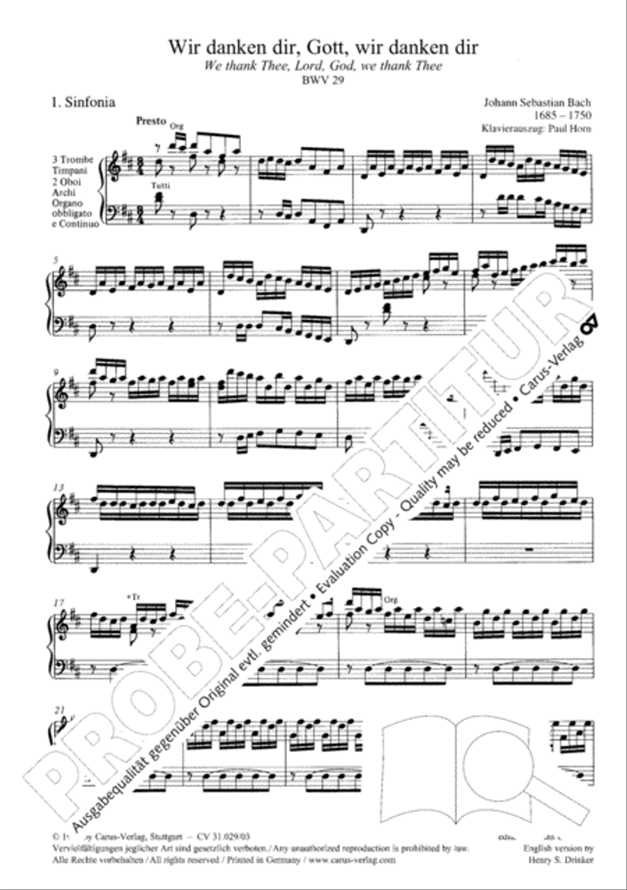 We thank Thee, Lord, God, we thank Thee, Lord (Wir danken dir, Gott, wir danken dir) 4-Part scores gallery preview page 3