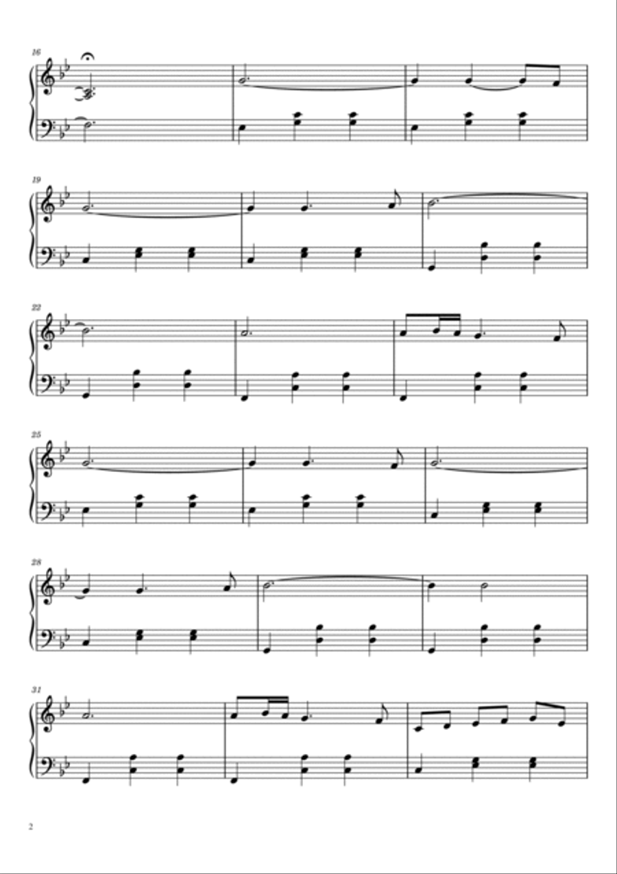 Sleeping Lotus Easy Piano scores gallery preview page 2