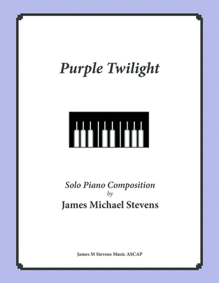 Book cover for Purple Twilight (Relaxing Piano)