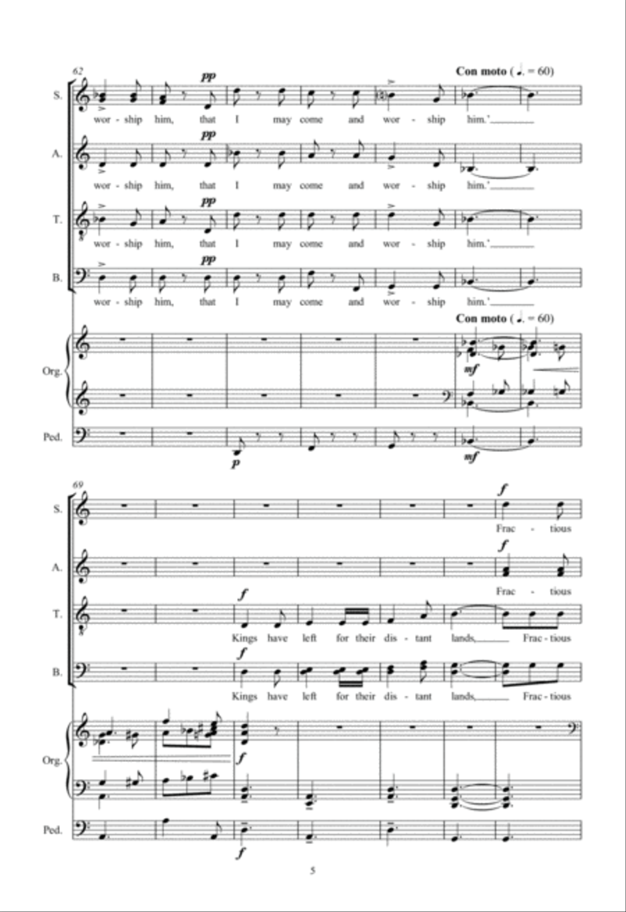 The Magi's Dream 4-Part scores gallery preview page 5