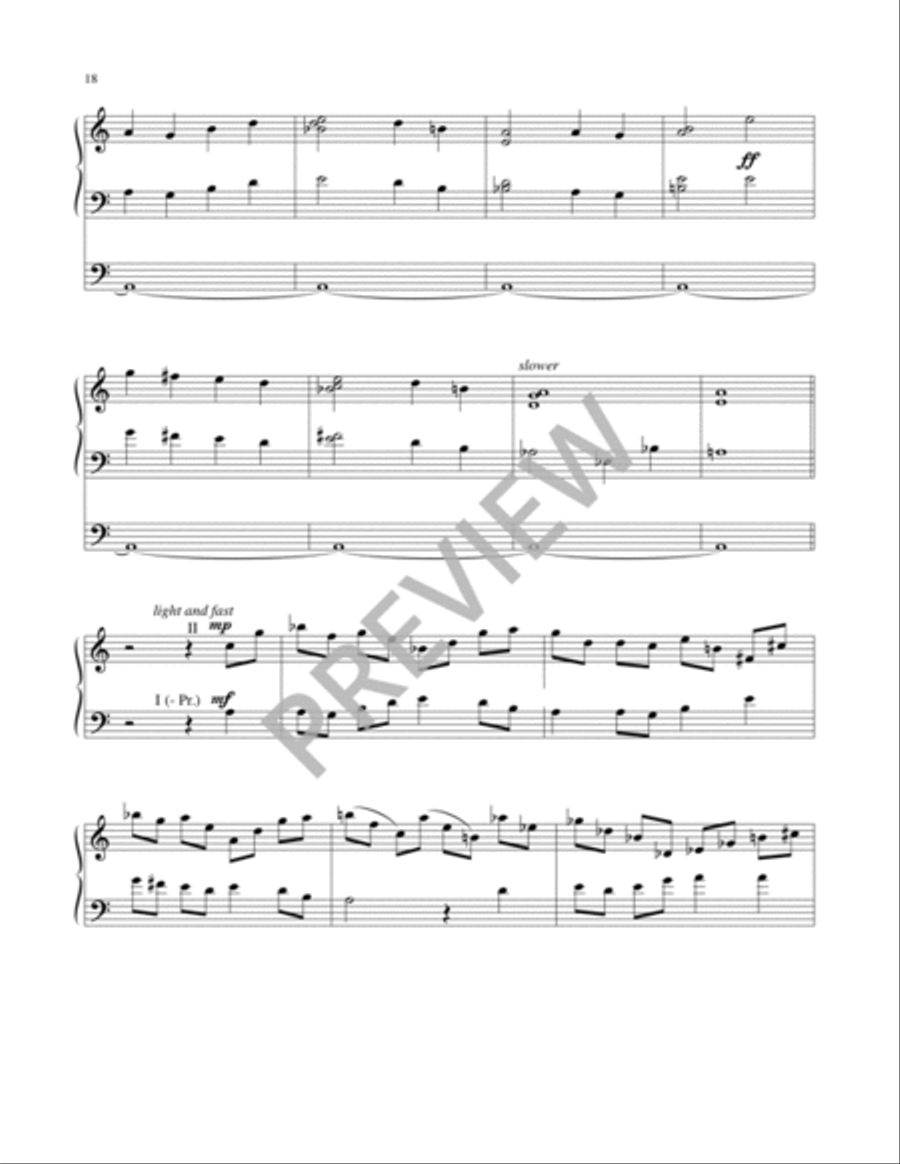 Five Preludes on Early American Tunes Organ scores gallery preview page 20