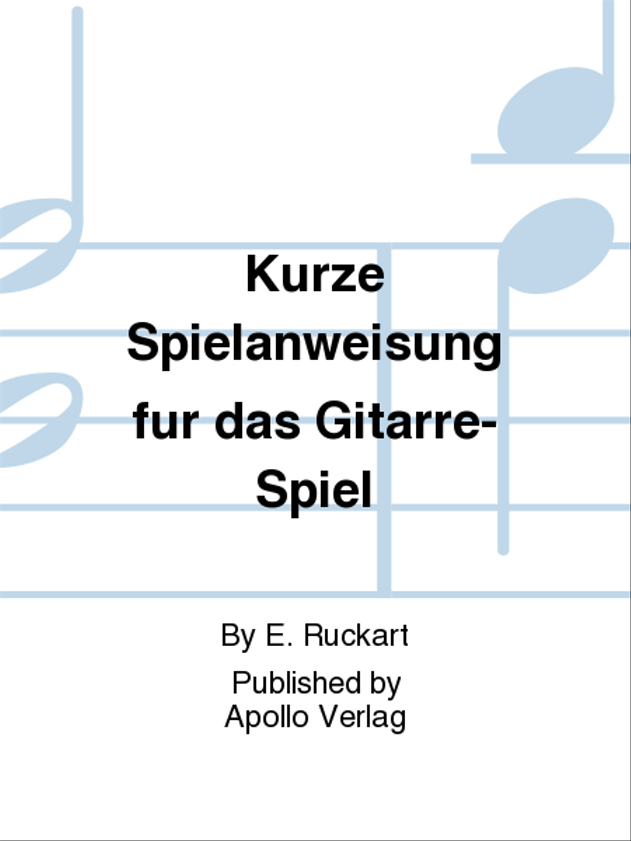 Kurze Spielanweisung für das Gitarre-Spiel Lute scores gallery preview page 1