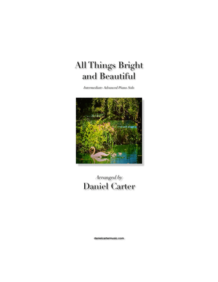 Book cover for All Things Bright and Beautiful—Intermediate-Advanced Piano Solo