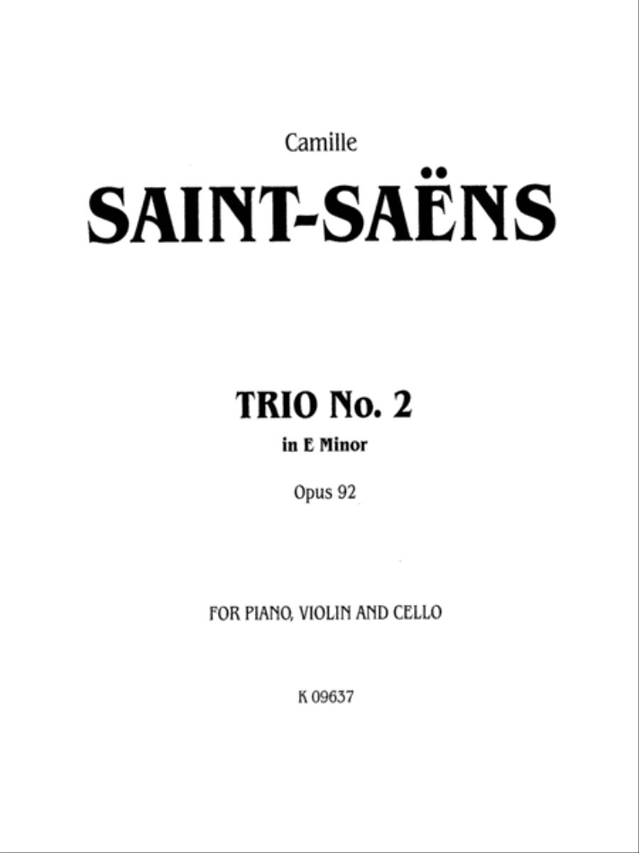 Trio No. 2, Op. 92 Small Ensemble scores gallery preview page 2