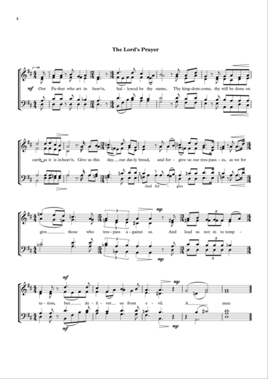 Preces & Responses Preces & Responses 4-Part scores gallery preview page 4