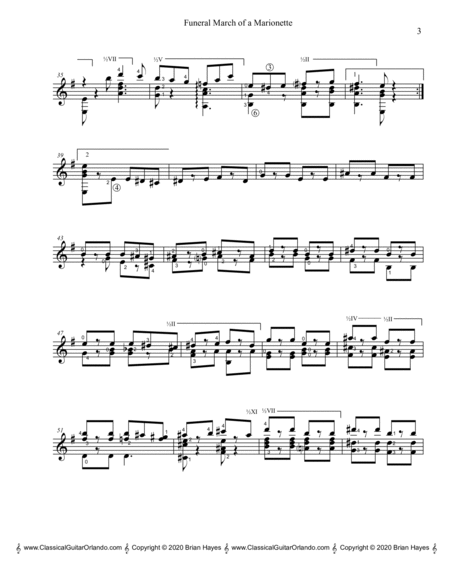 Funeral March of a Marionette (Charles Gounod) (Standard Notation)