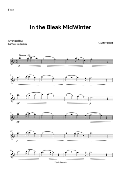 In the Bleak Midwinter - with strings trio play along image number null
