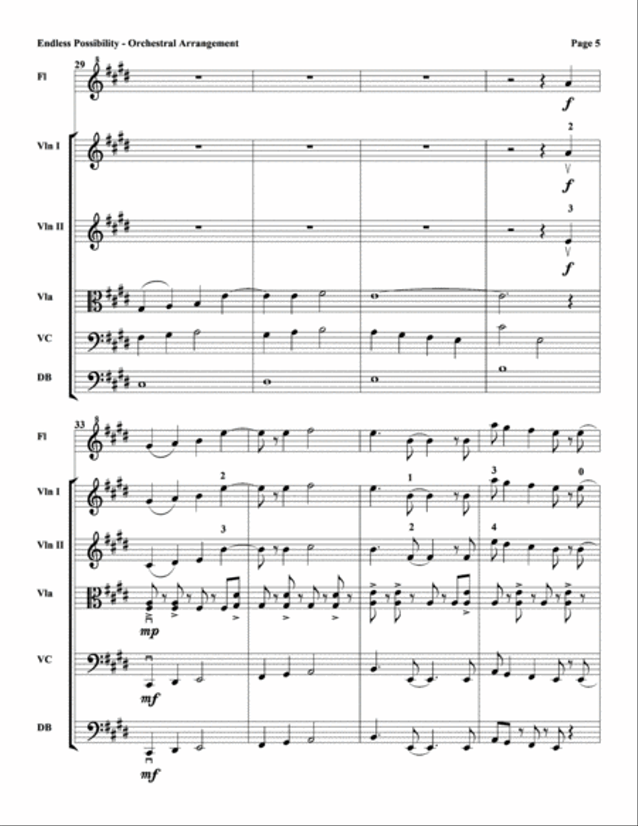 Endless Possibility String Orchestra scores gallery preview page 5