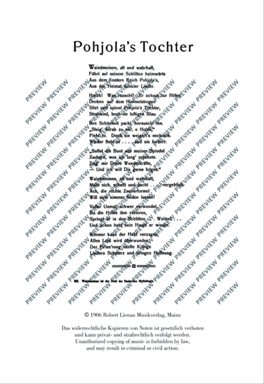 Pohjola's Daughter Orchestra scores gallery preview page 3