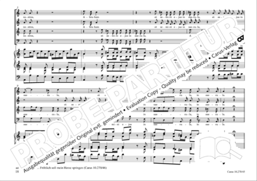 Magnificat in B 4-Part scores gallery preview page 19