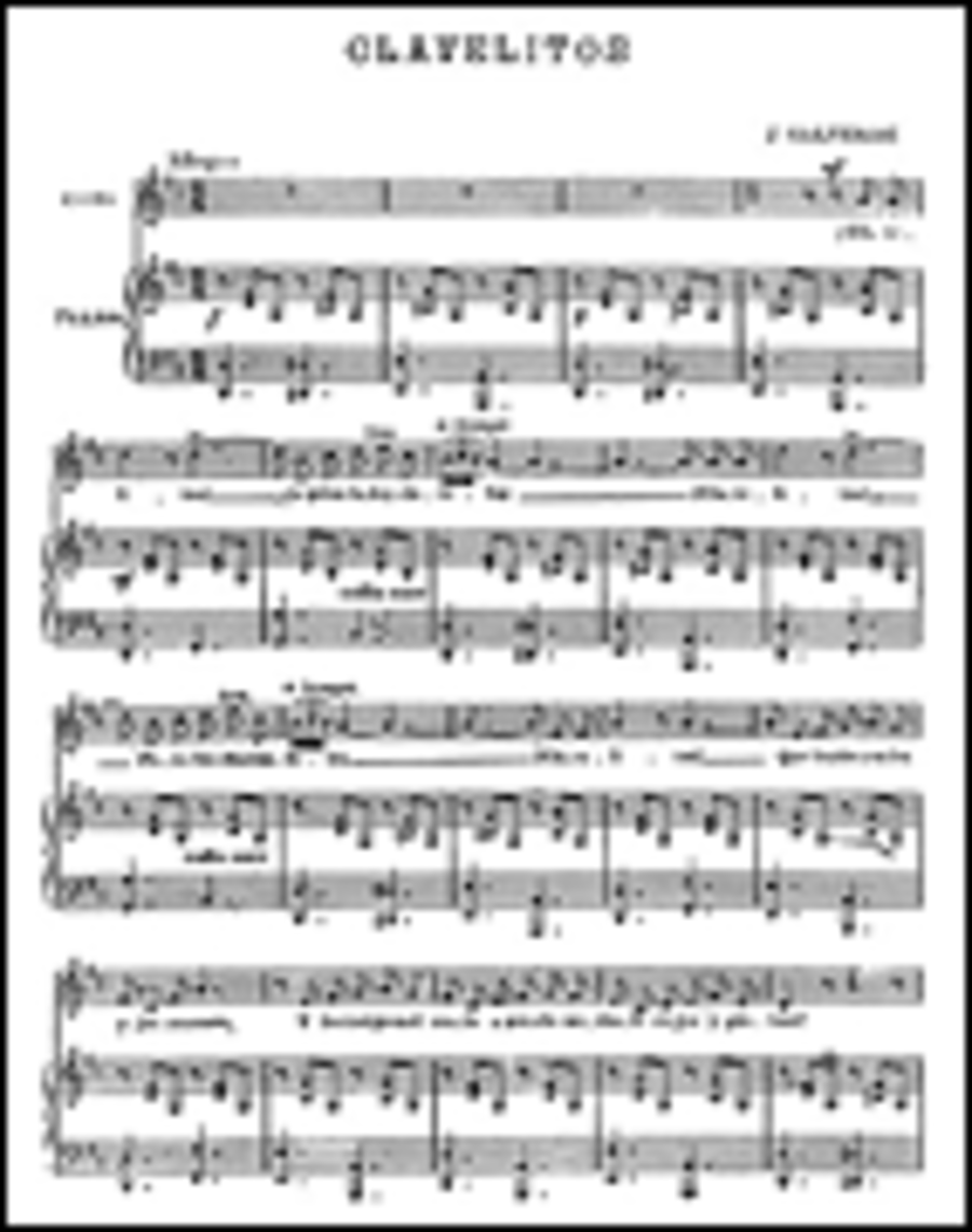 Clavelitos Zambra Gitana Voice scores gallery preview page 1