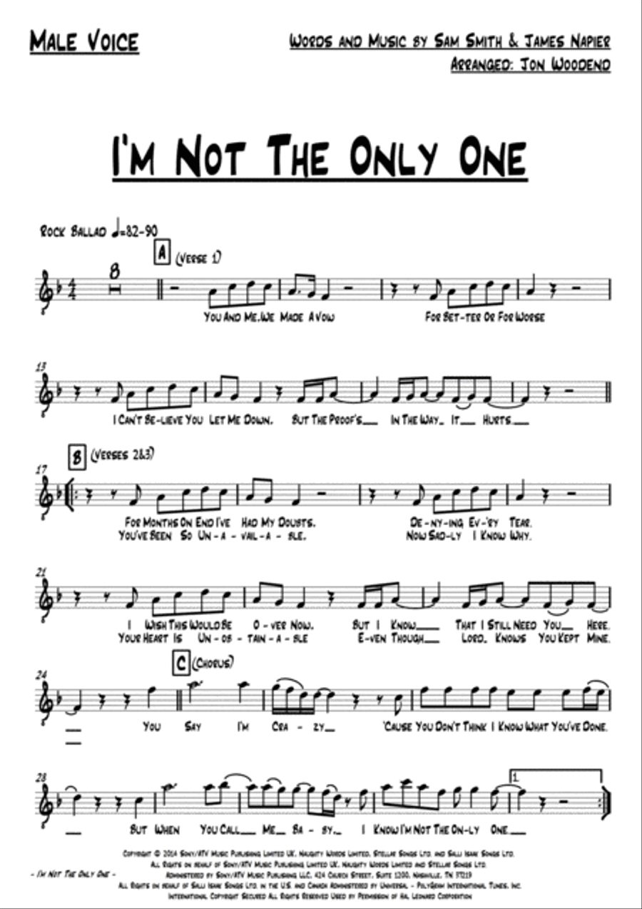 I'm Not The Only One Large Ensemble scores gallery preview page 2