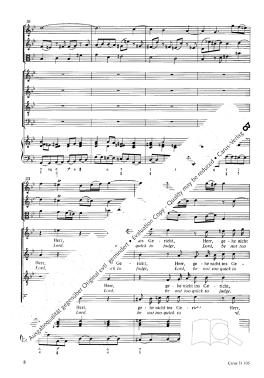 Lord, be not too quick to judge thy servant 4-Part scores gallery preview page 9