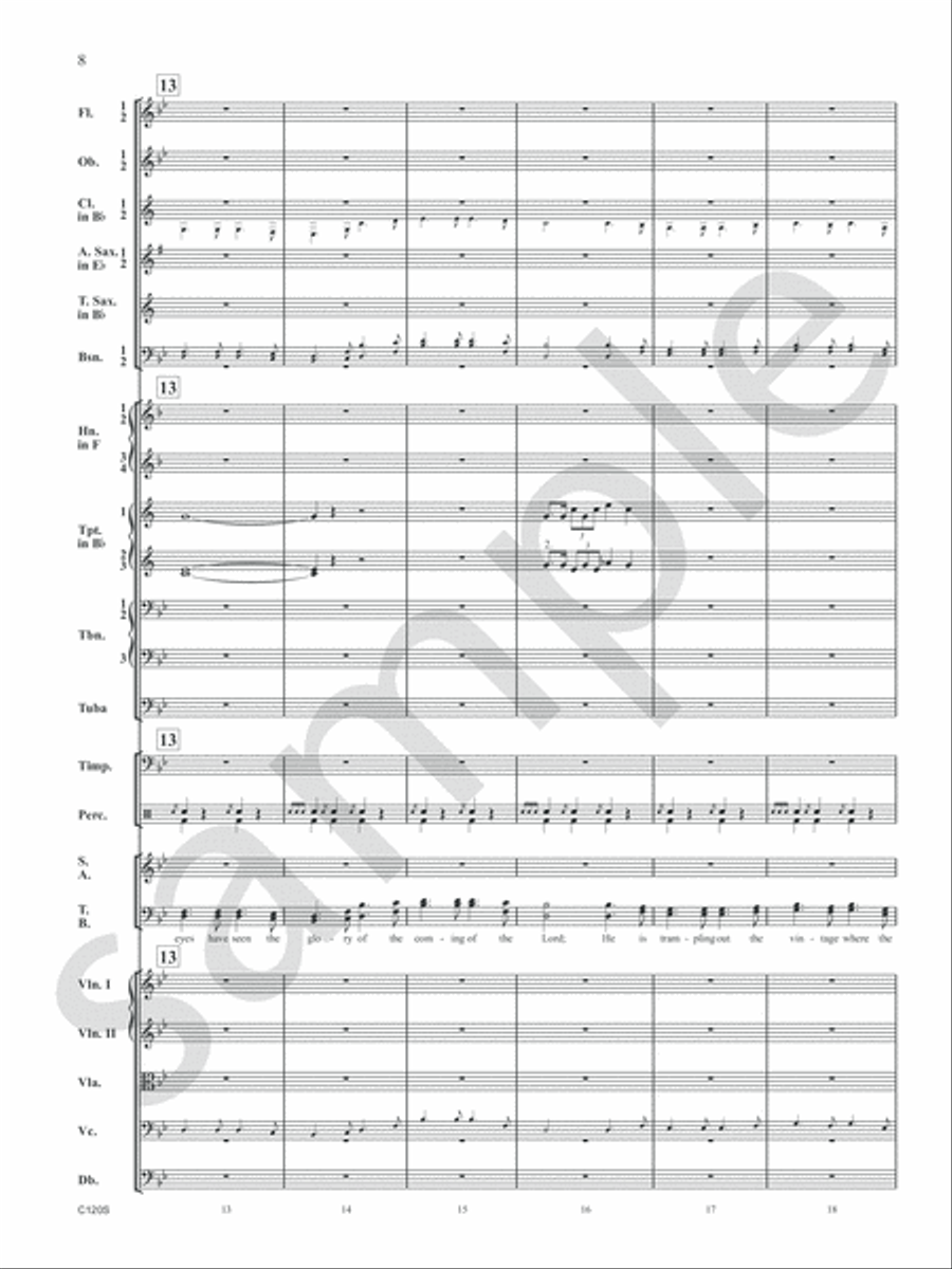 Battle Hymn of the Republic Orchestra scores gallery preview page 10