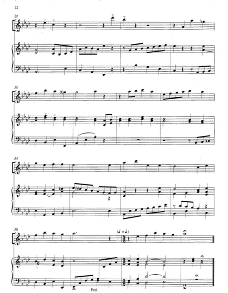 Four Advent Pieces for Flute and Organ Flute scores gallery preview page 7